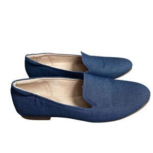Naturalizer Soul 9.5 EU 39.5 Alexis Slip on Loafer Dark Blue Denim Comfort Flats